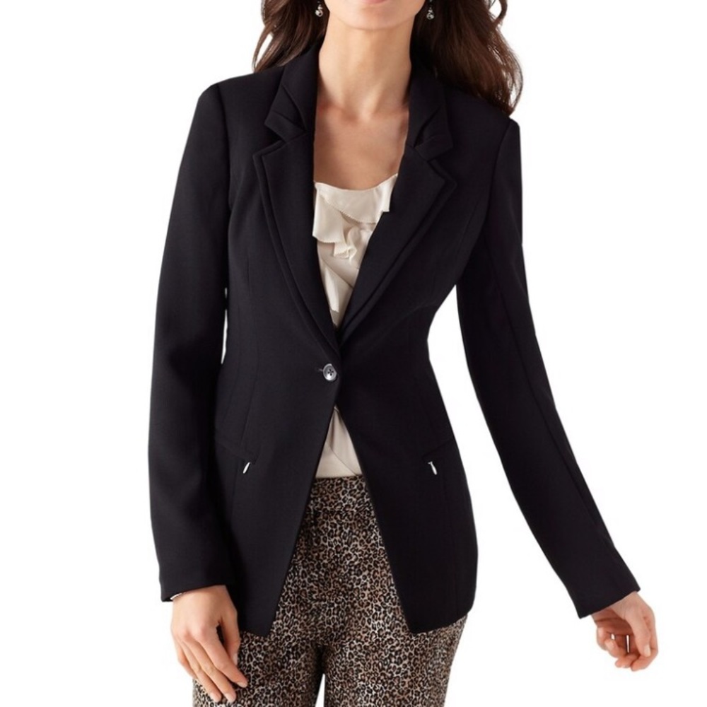 White House Black Market Tailored Crepe Jacket